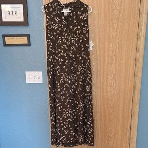Elegant Black Floral Maxi Dress